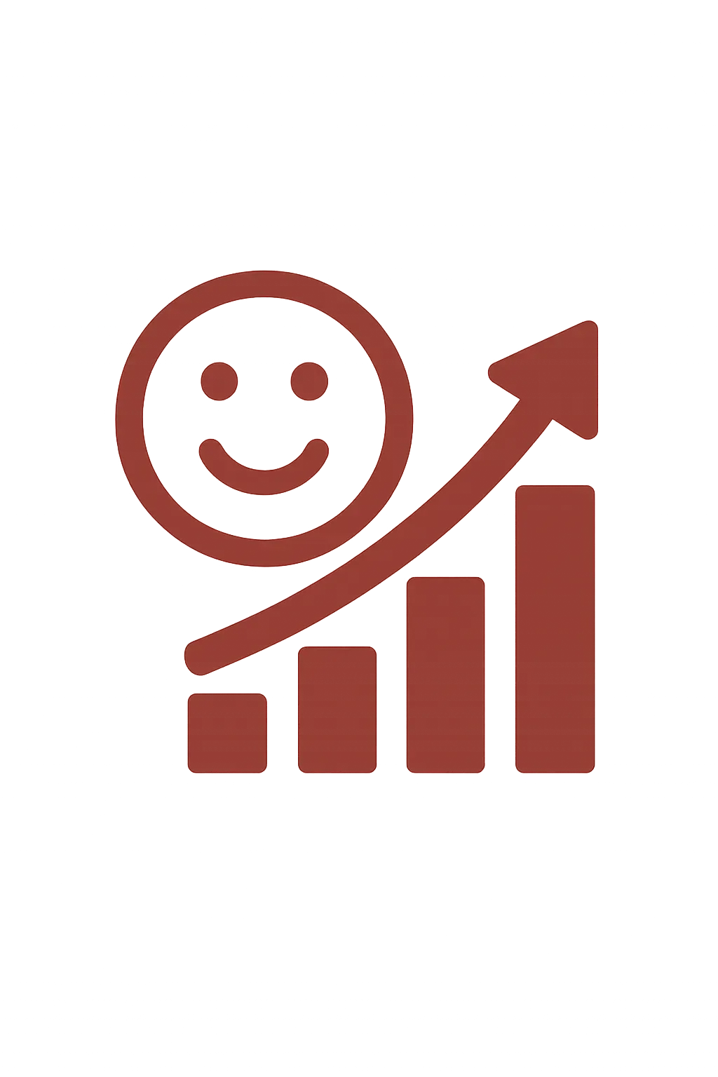 Productivity chart with smile